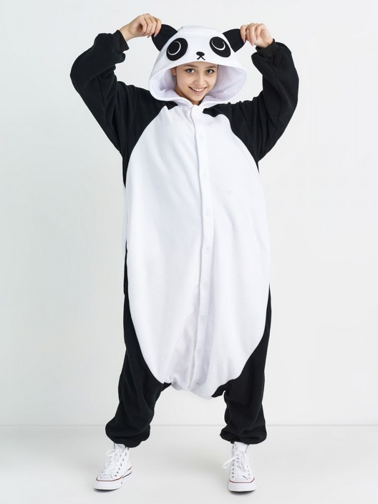 Panda Onesie For Adults & Teenager Pajamas Halloween Costumes