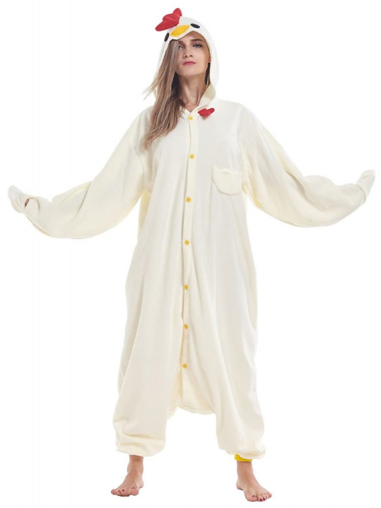 Hen Onesie Pajamas For Adults Cute Easy Halloween Costumes